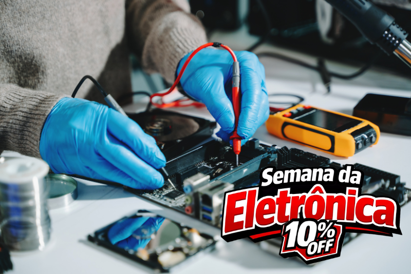 Na Semana da Eletrônica, conheça 4 caminhos para aprender uma habilidade técnica: Eletrônica Básica, Manutenção de Celular, Eletrônica Digital e Arduino.